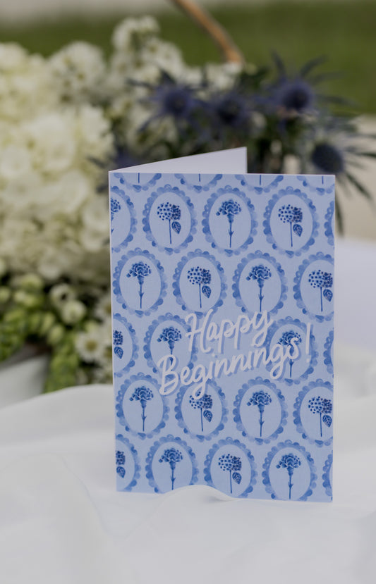 Happy Beginnings Greeting Card