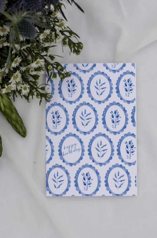 Happy Birthday Foliage Greeting Card