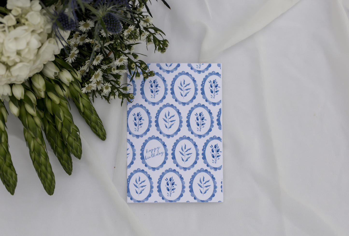 Happy Birthday Foliage Greeting Card