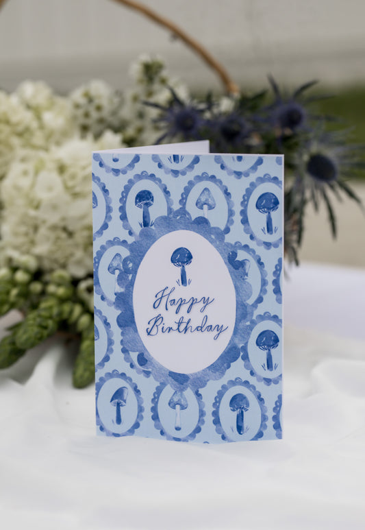 Mushroom Happy Birthday Card