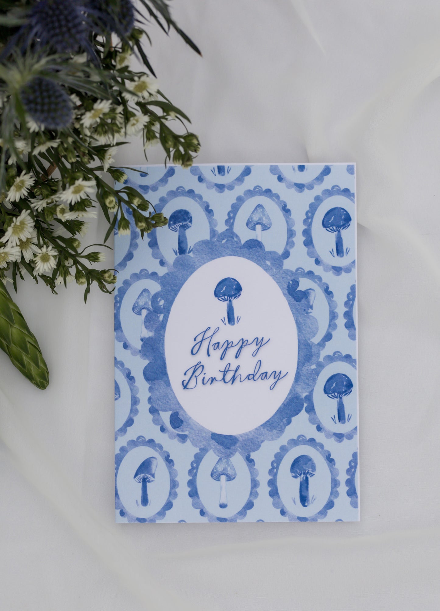 Mushroom Happy Birthday Card