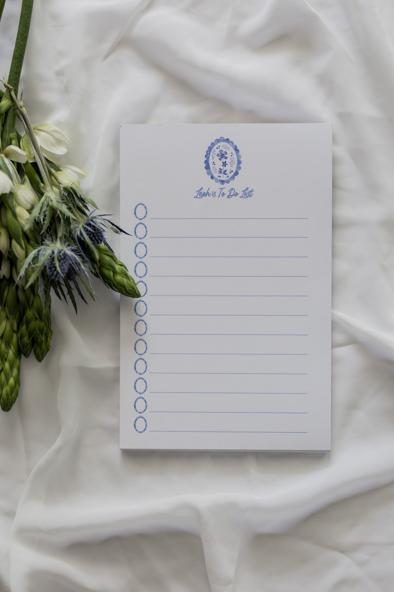 Blue Heirloom Notepad