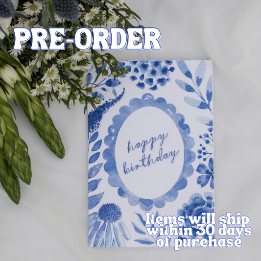 Happy Birthday Wildflower Card