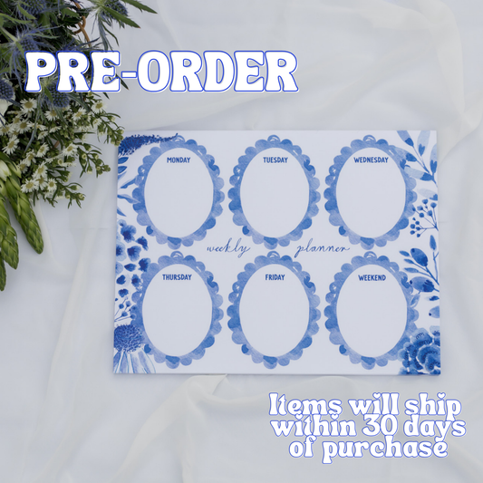 Oval Frame Desk Calendar