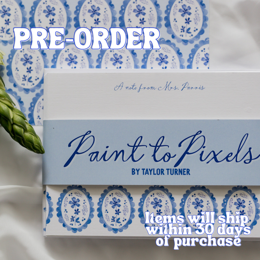 Blue Heirloom Letters Stationery Cards