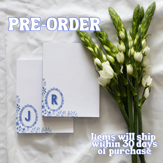 Small Initial Memo Pad